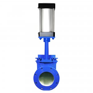 氣動刀閘閥PZ673Y-16C，DN250（介質(zhì)灰渣混合