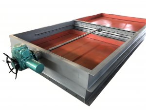 電動(dòng)雨水排口閘板閥，電動(dòng)污泥水溝閘板