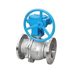 Q341F-16P DN50，DN100不銹鋼渦輪法蘭球閥